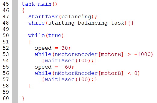 how to program an nxt segway program